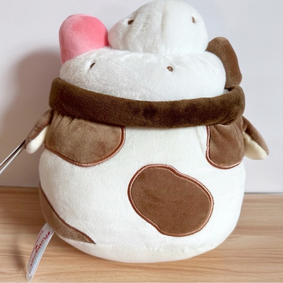 NWT Cuddle Barn Chocolate Mooshake Cow Kawaii Plush - Picture 2 of 2